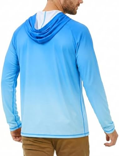 Roadbox Mens Fishing Sun Hoodie, Long Sleeve UPF 50+ UV Protection Shirts - Image 3