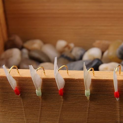 Fishing Bait Rigs Saltwater Surf Fishing Lures Bait Rig with Real Fish Skin Glow Beads Sharp Hooks Swivels Surf Fishing Rigs Sea Bass Cod Herring Hook Rig Size 4 6 8 - Image 6