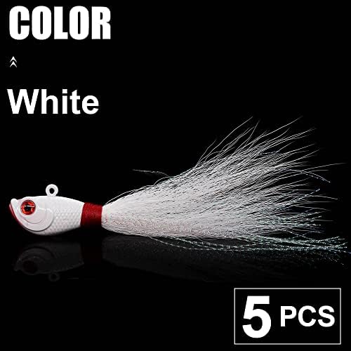 Bucktail-Jigs-Saltwater-Hair-Jigs-Head -Fishing-Lures-Assorted Kit - Image 5