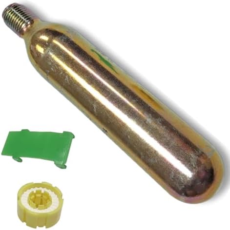 24 Grams Co2 Cartridge for Life Vest,Co2 Auto Manual PFD Rearming Kit for Cartridge Life Jacket Co2 Metal Cartridge(Gold-1 Pcs) by Unknown