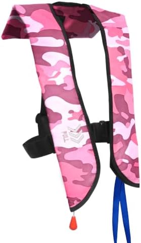 Automatic Inflatable Life Jackets for Women,Life Vest for Adults,Preserver PFD for Women,Supports Weight up to 330 pounds by NAUTISHIELD