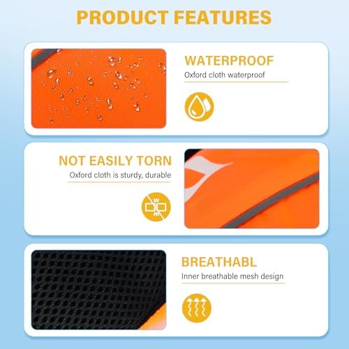 Automatic Inflatable Belt Pack Water Sports Lifjacket Waist Belt PFD for SUP Paddleboarding Fishing Boating Kayaking（fit 80-330 lbs） - Image 3