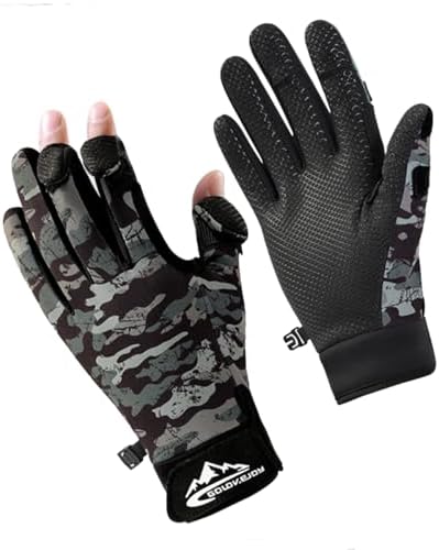 SUJAYU Fishing Gloves Men & Women, Ice Fishing Gear Hunting Gloves for Men Cold Weather, Kayak Gloves Fly Fishing Gear Cold Weather Hunting Gear by SUJAYU
