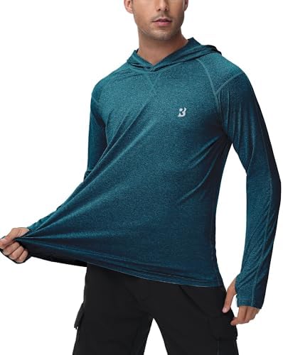 Roadbox Men's UPF 50+ Fishing Shirts, Long Sleeve UV Sun Protection Hoodie - Image 2