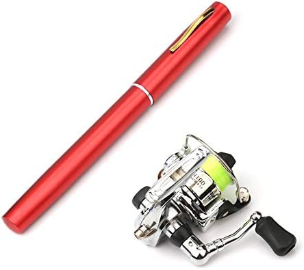 Lixada Fishing Rod Reel Combo Mini Pen Fishing Pole Kit Telescopic Fishing Rod Spinning Reel Combo Kit by WelconetoLixada