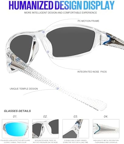 KALIYADI Sports Polarized Sunglasses Men UV400 Protection for Fishing Driving Cycling - Image 5