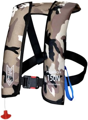 Inflatable PFD Life Jackets for Adults, 33g CO2 Cylinder by Faxpot