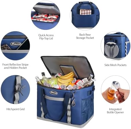 Maelstrom Soft Cooler Bag, 35/55/75 Can Beach Cooler with Flip-top Access - Image 2