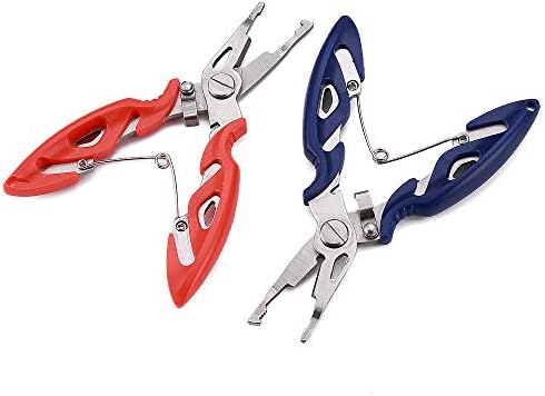 FOSTAR Fishing Pliers, Stainless Steel Hook Remover, Fishing Line Scissors, Braided Line Cutters, Split Ring Opener, 5 Inch Fishing Tool - Image 2
