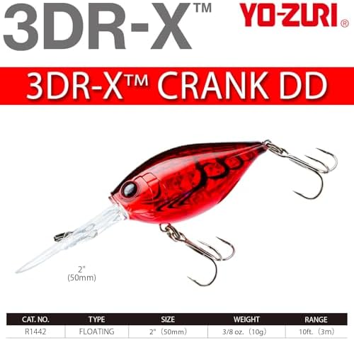 YO-Zuri 3DR-X Crank DD Floating Bass Lure 50mm Color: Sunset Shad - Image 4