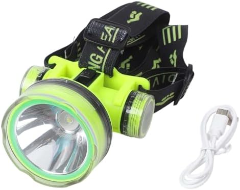 Diving Headlamp with 350M Range, IPX8 Waterproof Underwater Light, 180° Adjustable Beam for Night Fishing, for Camping, and Scuba Diving(Q902) - Image 3