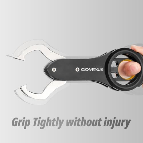 Gomexus Fish Lip Gripper with Scale,Max 40lbs Scale,for Safe Handling Fish,Easy Hook Removal-Ideal Fishing Gifts for Men - Image 3