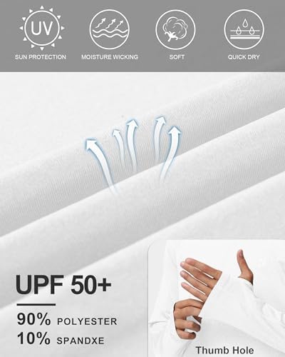Roadbox Men's UPF 50+ Fishing Shirts, Long Sleeve UV Sun Protection Hoodie - Image 5