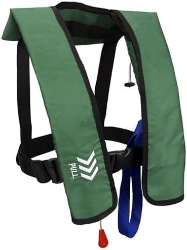 Automatic Inflatable Life Jacket|Life Vest for Adults|PFD Low Profile|Supports up to 330 lbs(YSH700) by morinokawau