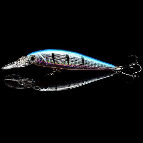 10 Pack Fishing Lures Hard Baits, Minnow Crankbait & Swimbait Lure Kit for Freshwater & Saltwater, Bass, Trout, Walleye, Redfish - Image 4