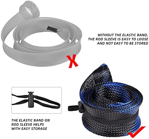 SF Fishing Rod Socks Pole Sleeve Cover Protector Gloves - Image 4