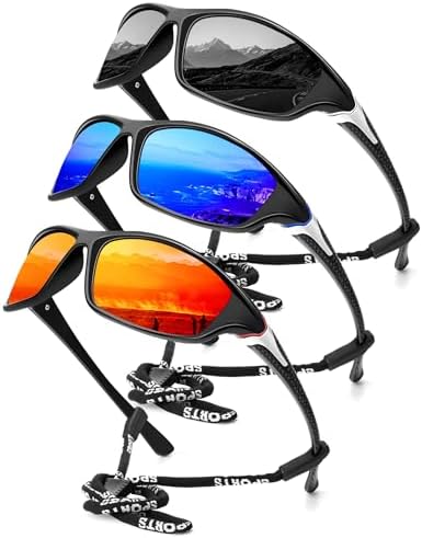 KALIYADI Sports Polarized Sunglasses Men UV400 Protection for Fishing Driving Cycling by KALIYADI