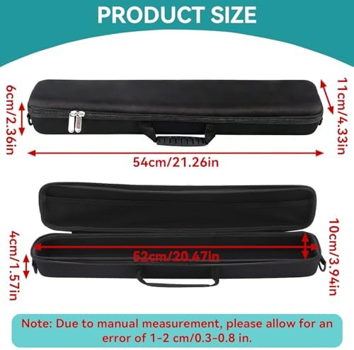 Travel Fishing Rod Case Hard Shell, Fishing Pole Carrying Case for Travel Fishing Rod Bag Carrier Case Fishing Pole Travel Case with Shoulder Strap for Fishing Tools - Image 3