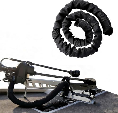 48" Trolling Motor Cable Sleeve - Wire Cover for Boat by PLUSUTV