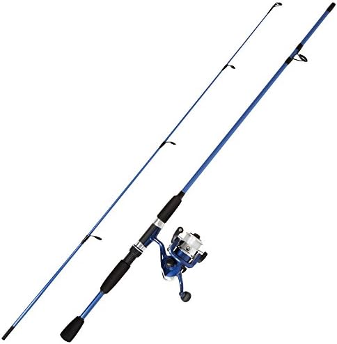 Wakeman Fiberglass Fishing Rod and Reel Combo – 2-Piece 65-Inch Medium Action Spinning Rod Set for Lake Fishing by Wakeman