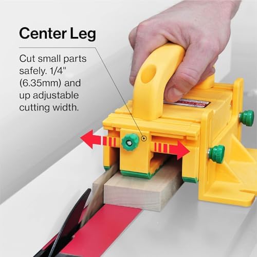 MICROJIG GRR-RIPPER GR-100 3D Table Saw Pushblock, Yellow - Image 4