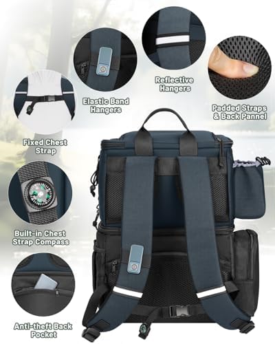 MATEIN Fishing Backpack with 4 Tackle Boxes, Fishing Bag with Rod Holder - Image 5
