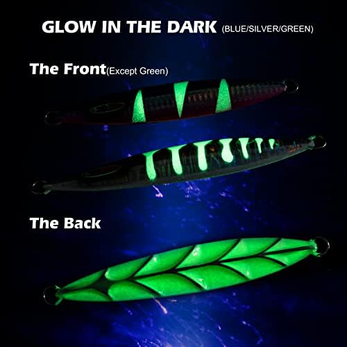 Goture Glow Slow Pitch Jigs,100g/150g/250g Fishing Jig Saltwater - Image 2