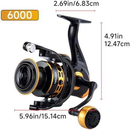 HAUT TON Dolphin Spinning Reel, 5+1BB Saltwater Fishing Reels - Image 2