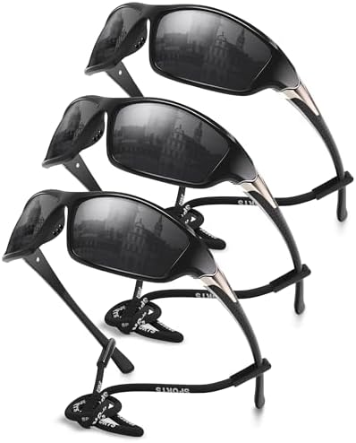 Polarized Sports Wrap Around Sunglasses Men Fishing Running Golf by Foliful