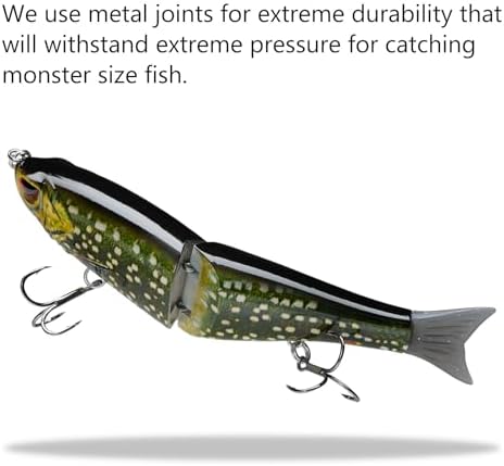Bassdash SwimShad Glide Baits Jointed Swimbait Bass Pike Salmon Trout Muskie Fishing Lure - Image 5