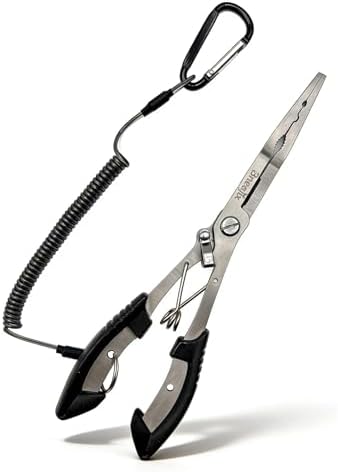 Professional 8.4“ Fishing Plier with Safety Lock and Anti Loss Rope by Bneajix