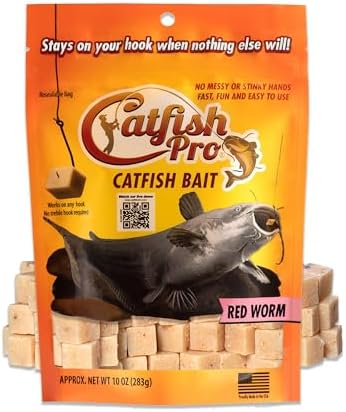 Catfish Pro Catfish Bait - 10oz Bag with 80pcs | Irresistible Scent for Catfish | Mess-Free, Stays On Your Hook When Nothing Else Will | Great for Rod, Reel, Trotline, Jugs & Yoyos Fishing by CatfishPro