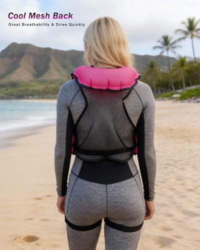 NAXER Inflatable Buoyancy Jackets Snorkel Vests for Adults Kayak Kayaking Snorkeling Suit 90-200 lbs Easy Swimming Boating Paddleboarding Water Sports - Image 4