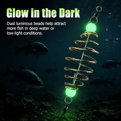 Hemoton 24Pcs Carp Fishing Bait Holder, Spring Method Feeder Cage - Image 3