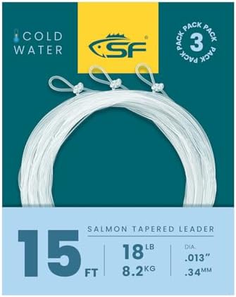 SF Hand Tied Loop Fly Fishing Tapered Leader Freshwater Trout by SUNSHINEFISHING