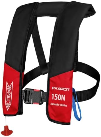 Inflatable PFD Life Jackets for Adults, 33g CO2 Cylinder by Faxpot