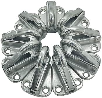 soujkooy 4 Pcs Fender Hanger Strong 316 Stainless Steel Safety Heavy Hook Fender Spring Hook Snap Attach Rope Boat Sail Tug Ship Marine Hardware Boats Accessories - Image 6
