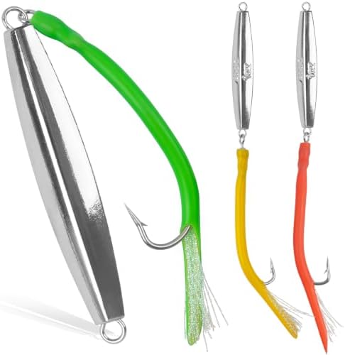 Diamond Jigs Saltwater Fishing Lures, Bottom Bouncing Sinking Casting Lures by JSHANMEI