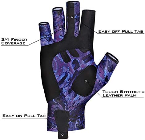 KastKing Sol Armis UPF50+ Fingerless Fishing Gloves, Men and Women - Image 3