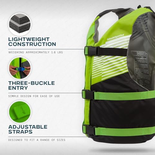 Stohlquist Fit Youth Life Jacket - Coast Guard Approved, High Mobility PFD, Buoyancy Foam, Fully Adjustable for Children Around 75-125 lbs - Image 2