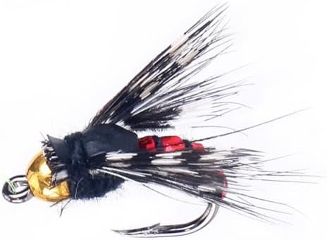 10pcs Fly Fishing Flies Trout Lures Hand Tied Nymphs Wet Dry Assortment Metal Hooks Freshwater Saltwater Bass Pike Salmon Tackle Box Included - Image 5
