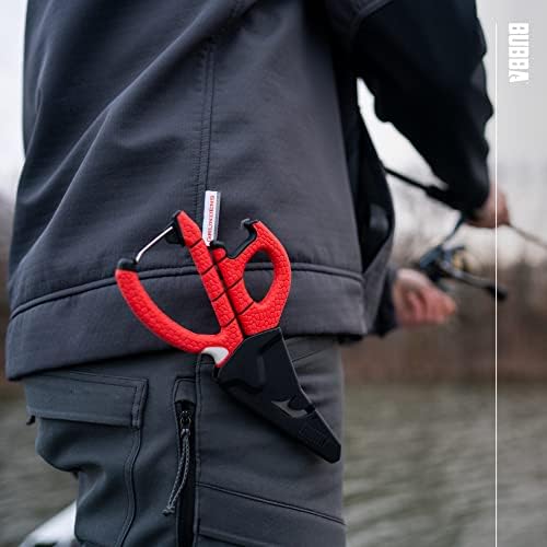 BUBBA Large Shears Fishing Tool With Micro-Serrated Blades for Braided Line - Clip Sheath Included - Image 5