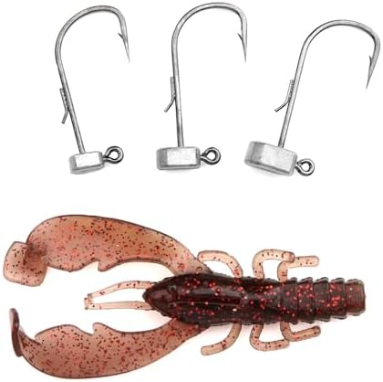 Ned Rig Jig Heads, 20/40 Pack Finesse Mushroom Jig Hooks for Bass Fishing - Image 4