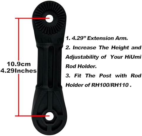 2 Pack Fishing Rod Holder with Track Mount Universal T-Shaped Screw Mounted on Rail for Kayak, Canoe, Fishing Boat - Image 2