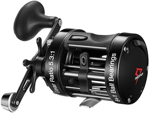 Piscifun Chaos XS Round Baitcasting Reel, Saltwater Conventional Reel by Piscifun
