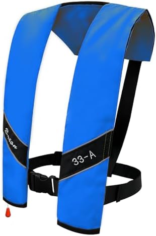 Automatic Inflatable Life Jacket|Life Vest for Adults|PFD Low Profile|Supports up to 330 lbs by morinokawau