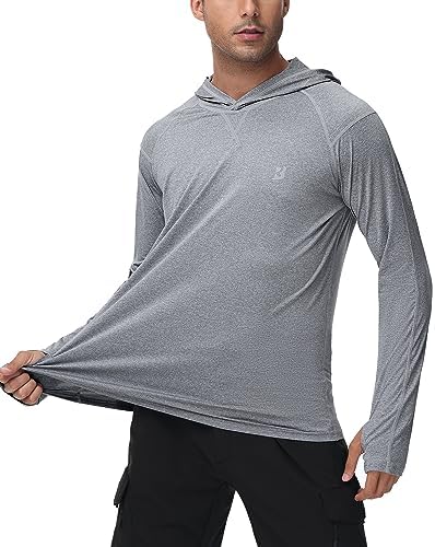 Roadbox Men's UPF 50+ Fishing Shirts, Long Sleeve UV Sun Protection Hoodie - Image 2