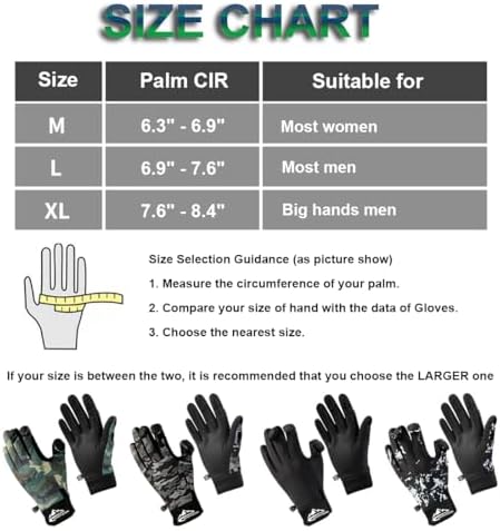 SUJAYU Fishing Gloves Men & Women, Ice Fishing Gear Hunting Gloves for Men Cold Weather, Kayak Gloves Fly Fishing Gear Cold Weather Hunting Gear - Image 6