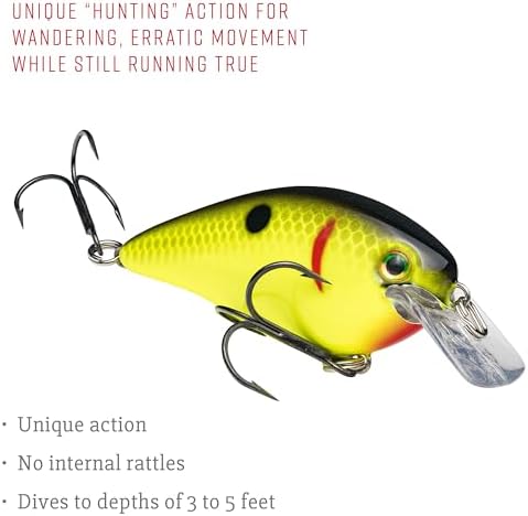 Strike King KVD 1.5 Hard Knock Fishing Lure, 3/8 oz, 3D Lifelike Eyes - Image 4