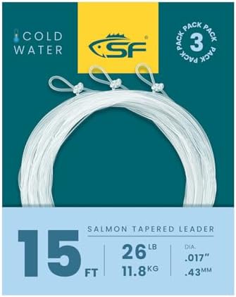 SF Hand Tied Loop Fly Fishing Tapered Leader Freshwater Trout by SUNSHINEFISHING
